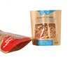 Bolsa Ziplock Doypack de papel Kraft de calidad alimentaria con sellado t&eacute;rmico de ventana transparente personalizada