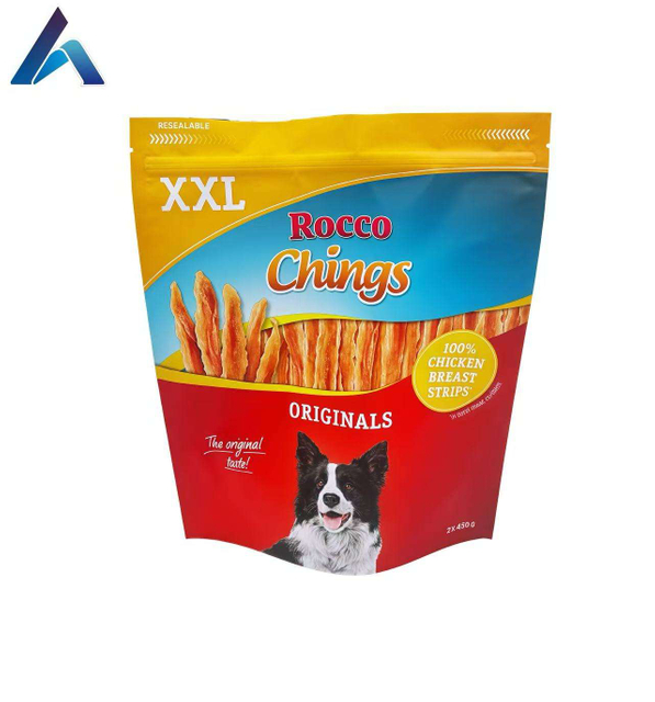 Bolsas de envasado de alimentos para mascotas Mylar de 200g-300g con cremallera superior a prueba de humedad e impresi&oacute;n en huecograbado para comida para perros, gran venta