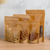 Emballage de sacs de caf&eacute; en papier kraft &agrave; fond plat en plastique imprim&eacute; personnalis&eacute; Yurui 1 lb de 12 onces avec valve et fermeture &agrave; glissi&egrave;re