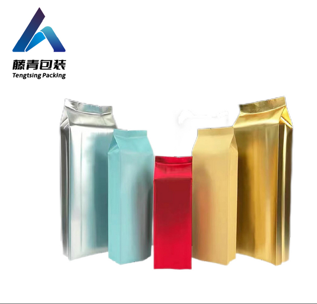Changxing 팩 사용자 정의 디자인 도매 250g 500g 1000g 열 봉인 된 주머니 지퍼 잠금 장치가있는 평면 바닥 커피 포장 가방