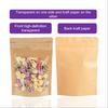 Emballage de sacs de caf&eacute; en papier kraft &agrave; fond plat en plastique imprim&eacute; personnalis&eacute; Yurui 1 lb de 12 onces avec valve et fermeture &agrave; glissi&egrave;re
