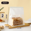 Papier de coton, papier kraft, sac &agrave; pain grill&eacute;, sac &agrave; pain, emballage de p&acirc;tisserie, sac en papier, ouverture de fen&ecirc;tre, sac de scellage &agrave; huit c&ocirc;t&eacute;s