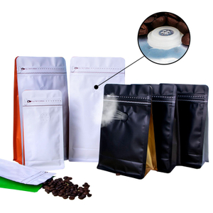 El envase de pl&aacute;stico vac&iacute;o personalizado biodegradable del t&eacute; lamin&oacute; el bolso de caf&eacute; de fondo plano con la v&aacute;lvula y la cremallera