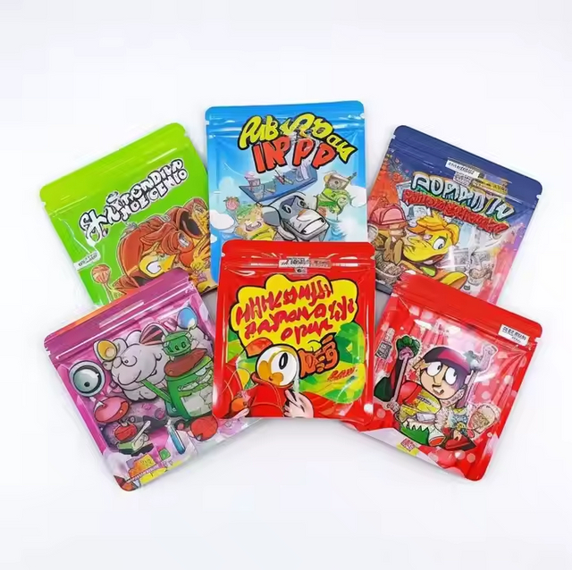 Emballage Ziplock Bolsas anti-odeur 3,5 sacs refermables en Mylar de 3,5 g de bonbons imprim&eacute;s personnalis&eacute;s de 1 gramme 4g
