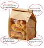 Papier de coton, papier kraft, sac &agrave; pain grill&eacute;, sac &agrave; pain, emballage de p&acirc;tisserie, sac en papier, ouverture de fen&ecirc;tre, sac de scellage &agrave; huit c&ocirc;t&eacute;s