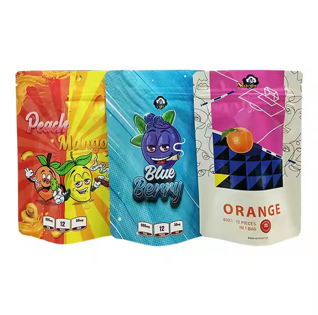 Le Mylar de longue bande imprimable met en sac la taille faite sur commande 1G 3.5G 7G sacs de Mylar adapt&eacute;s aux besoins du client par haute tol&eacute;rance de 1 once