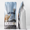 재사용 가능한 컬러 인쇄 Petfood 플라스틱 지퍼 잠금 가방 손잡이가 있는 평평한 바닥 8개 솔기 애완동물 식품 패키지