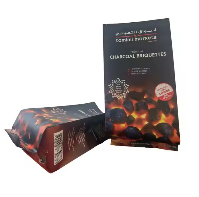 Bolsa de polipropileno personalizada Bopp PP, bolsas de carb&oacute;n de pl&aacute;stico tejidas para barbacoa, carb&oacute;n en trozos, 5kg, 10kg, 20kg, 25kg, 50kg