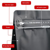 Bolsas con cremallera de fondo plano con cremallera resellable personalizadas, 100g, 250g, 500g, 1kg, para paquete de refrigerios de comida en grano de caf&eacute;